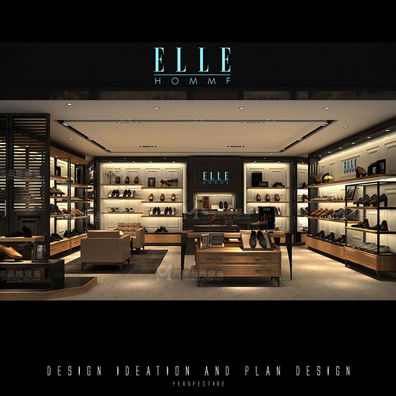 ELLE shoes  display showcase professional custom design
