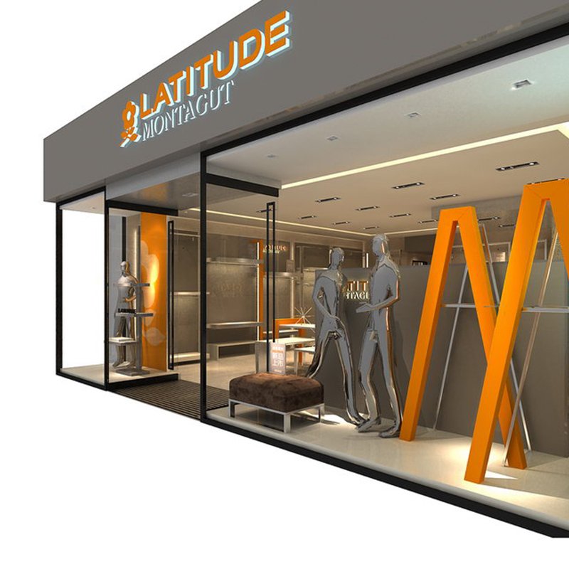 MONTAGUT Clothing shop  display professional design